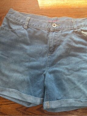 Classic Blue Denim Girls Shorts